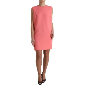 Dolce & Gabbana Chic Pink Sleeveless Shift Mini Dress