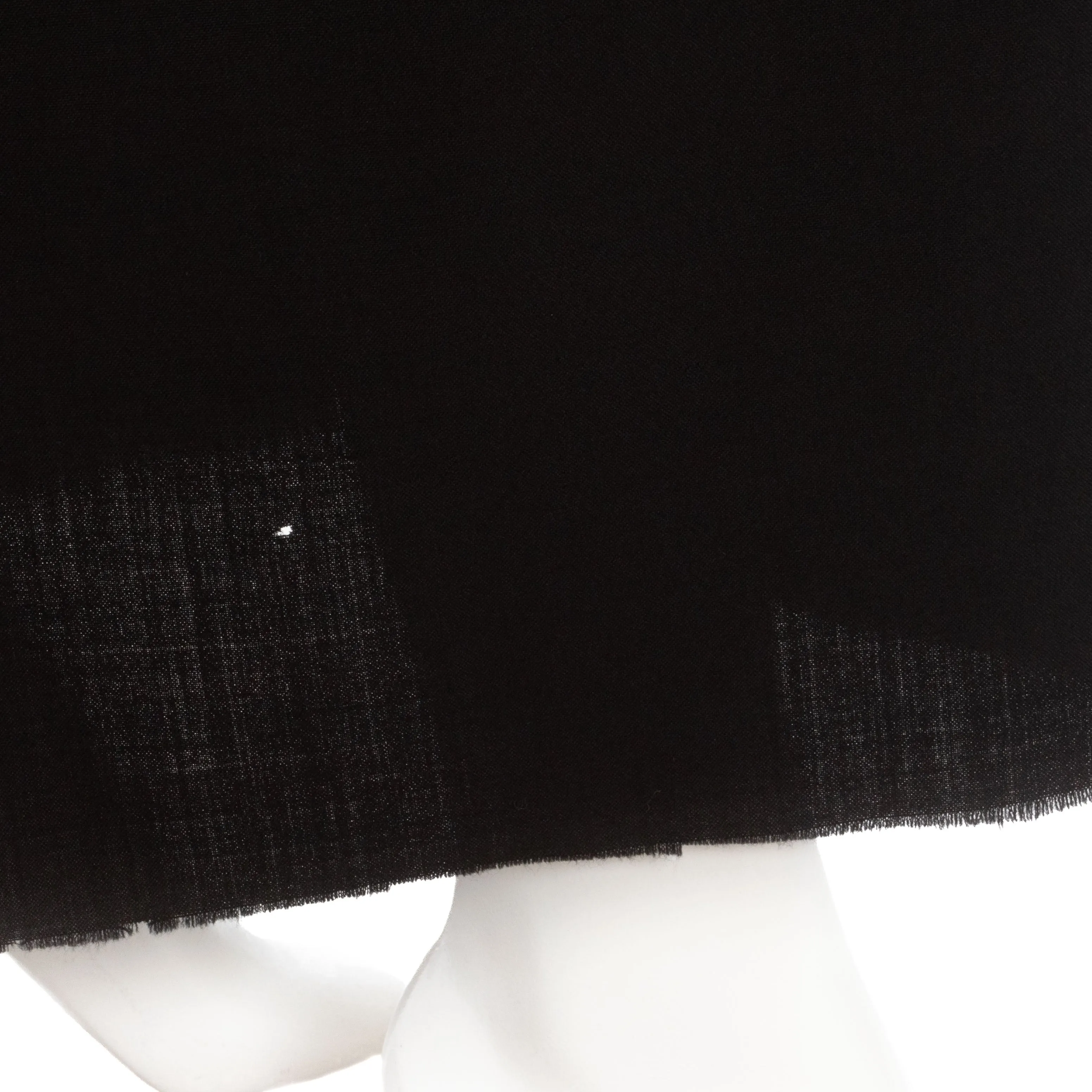 1997 Black Wool Deconstructed Dress