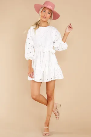 A Moment Of Grace White Lace Dress