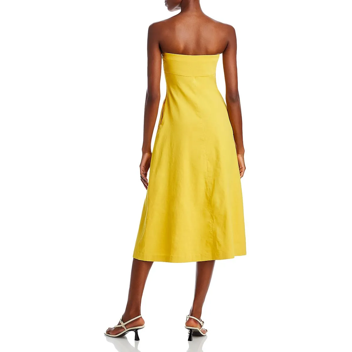 A.L.C. Womens Ellis Strapless Summer Midi Dress