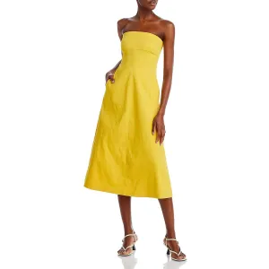 A.L.C. Womens Ellis Strapless Summer Midi Dress