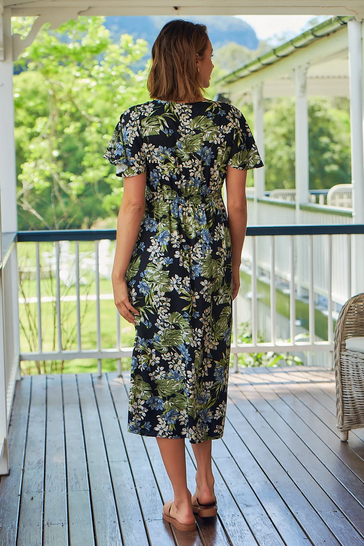 Alexia Green Floral Dress