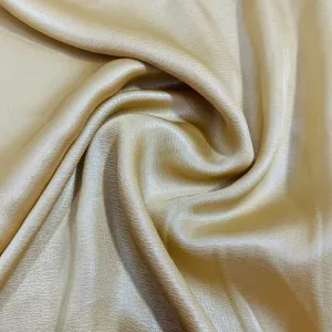 Beige Solid Silver Shimmer georgette Satin