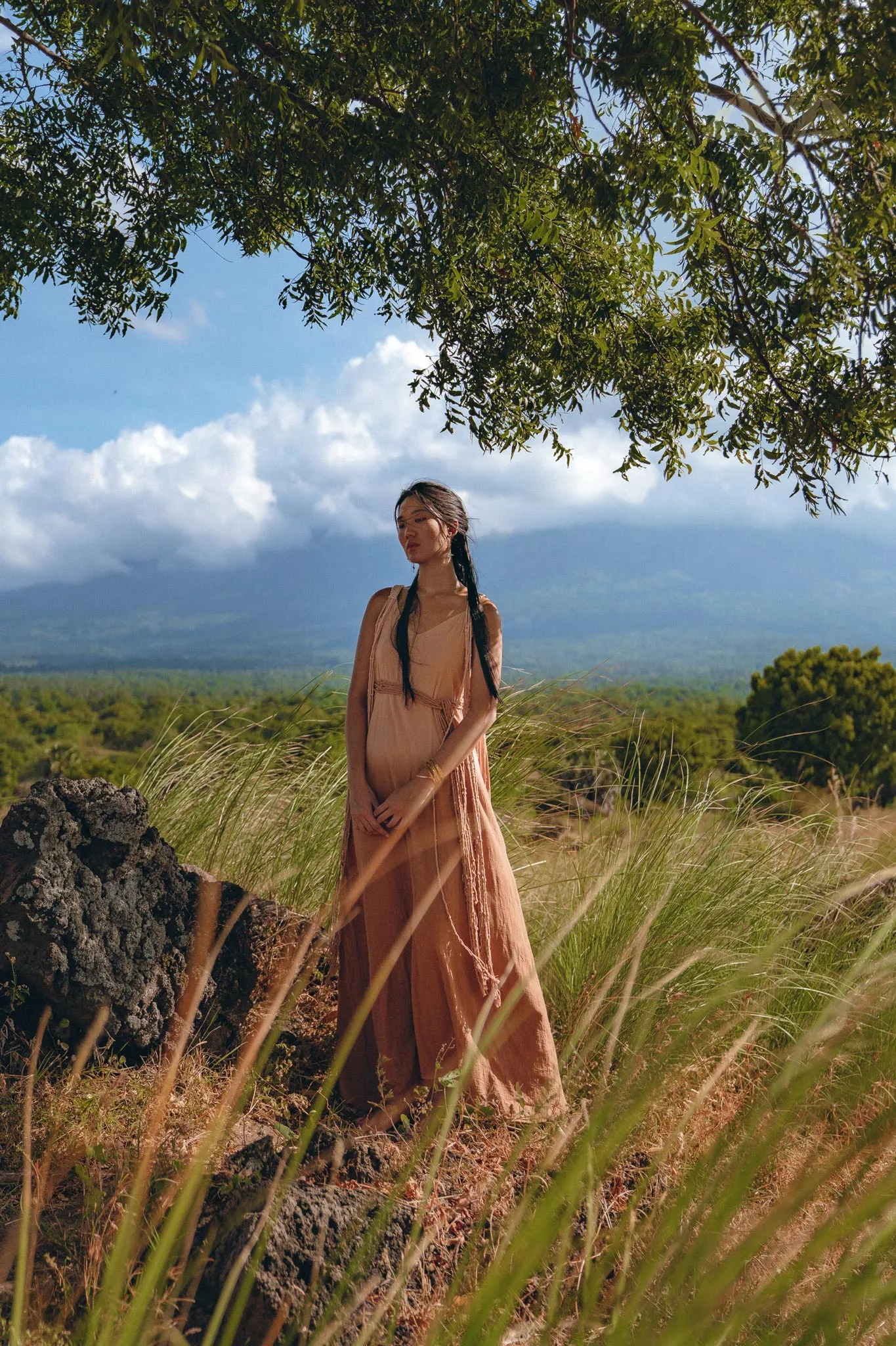 Boho Macrame Bridesmaid Dress • Dusty Pink Multiway Dress • Goddess Dress