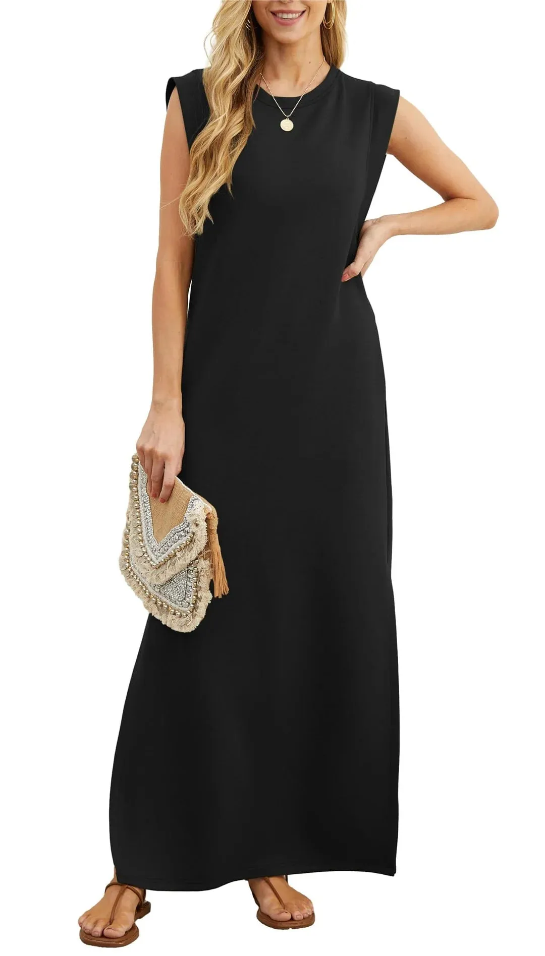 Britt - Comfortable wrinkle free maxi dress