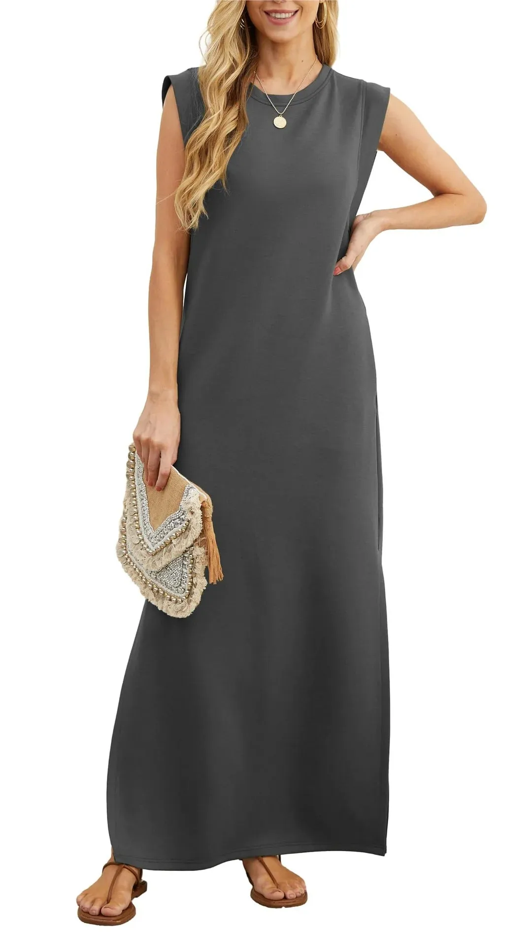 Britt - Comfortable wrinkle free maxi dress