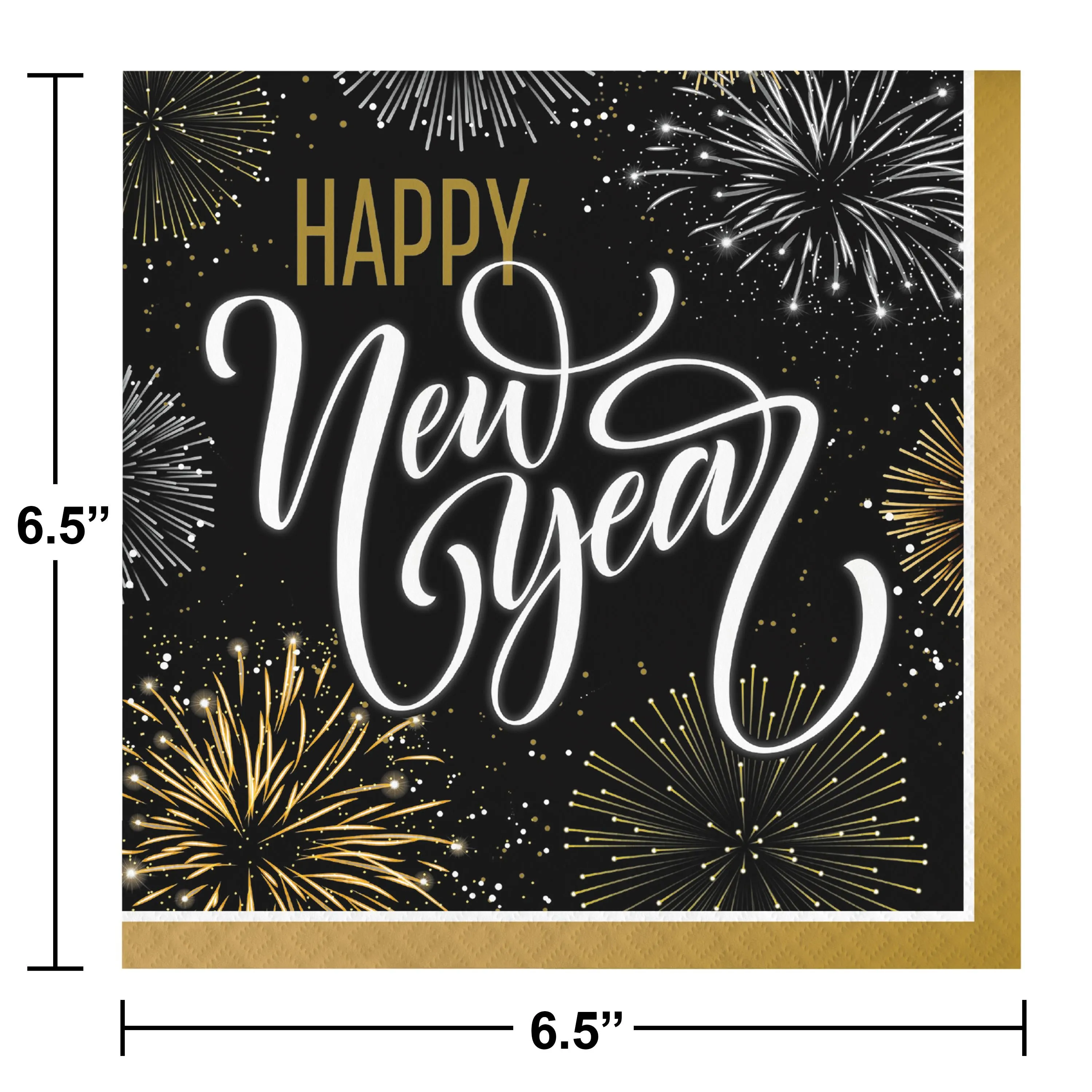 Bulk Elegant New Year Napkins (192 per Case)