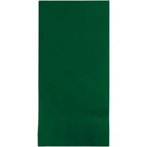 Bulk Hunter Green Paper Dinner Napkins 2Ply 1/8FLD (Case of 600)