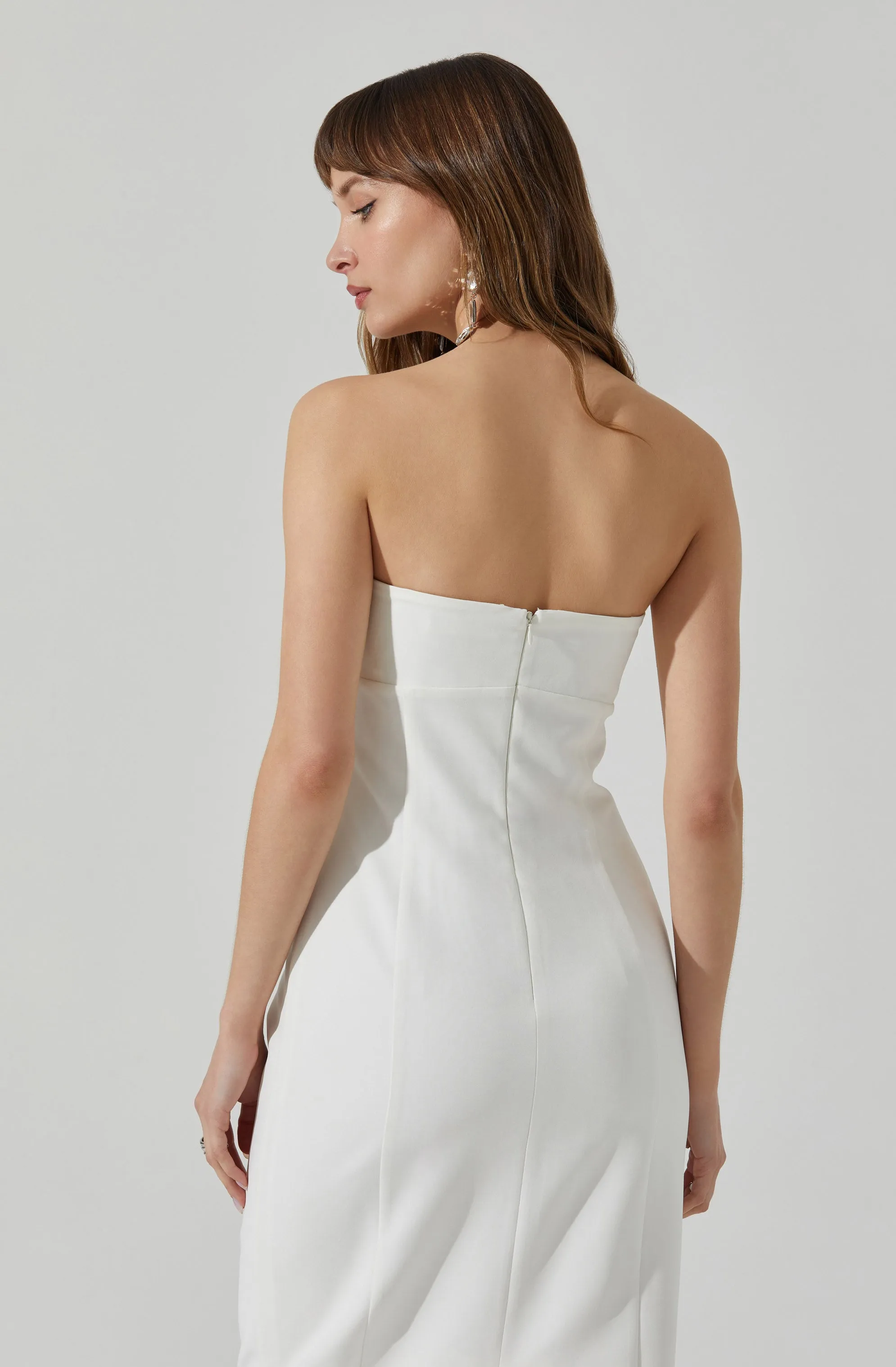 Camryn Embellished Strapless Midi Dress