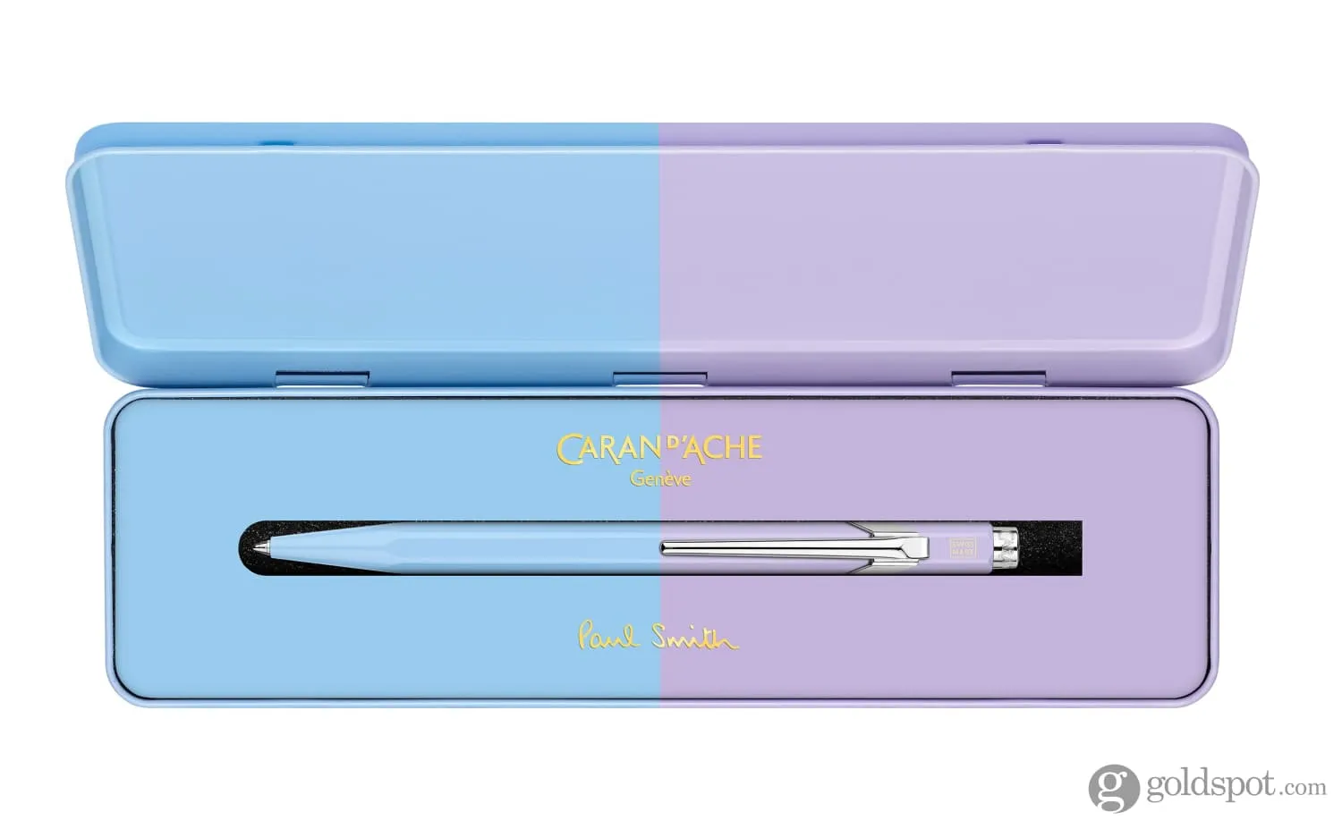 Caran d'Ache 849 Paul Smith 4 Ballpoint Pen in Skyblue & Lavender