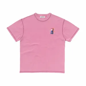 Carne Bollente Chic Cheek in Paris T-Shirt (Pink)