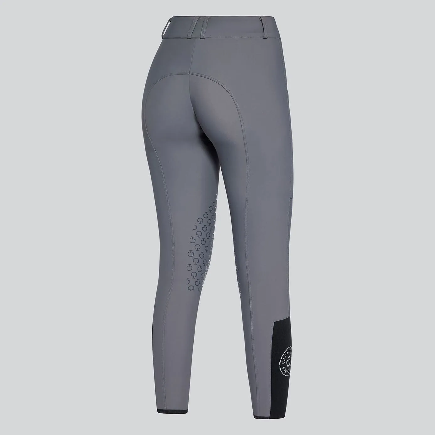 Cavalleria Toscana Perforated Insert Breeches - Anthracite Grey