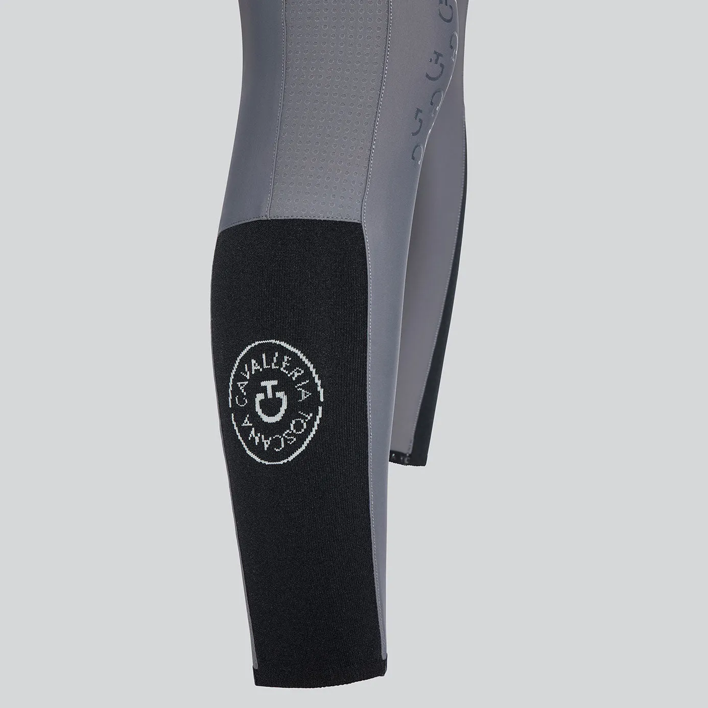 Cavalleria Toscana Perforated Insert Breeches - Anthracite Grey