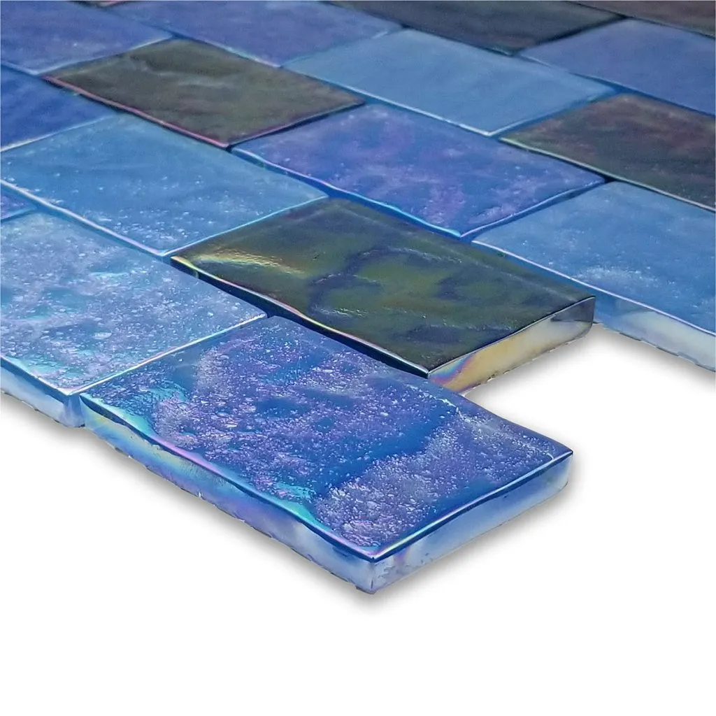 Dark Blue Blend, 2" x 3" - Glass Tile