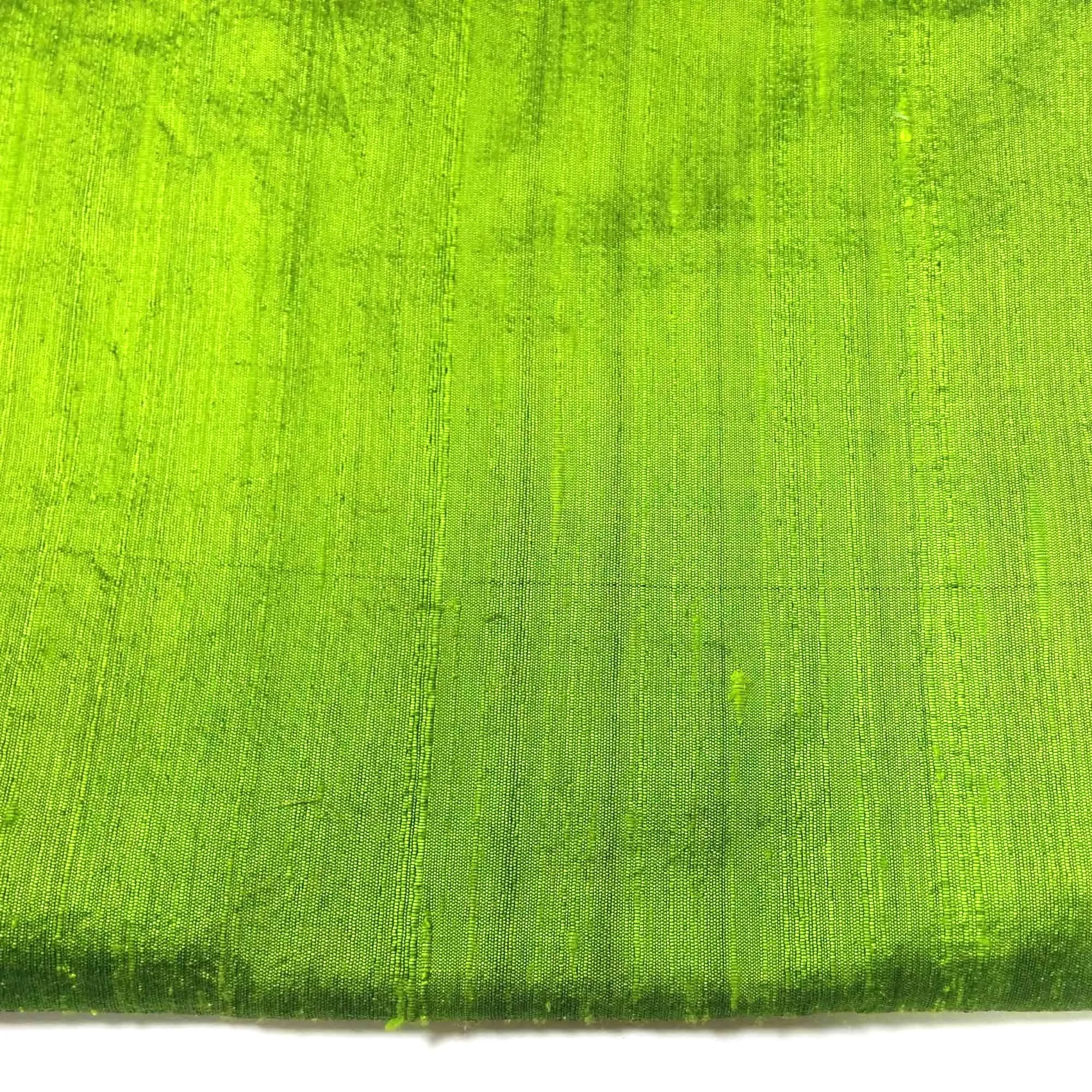 Dark Green Raw Silk Fabric