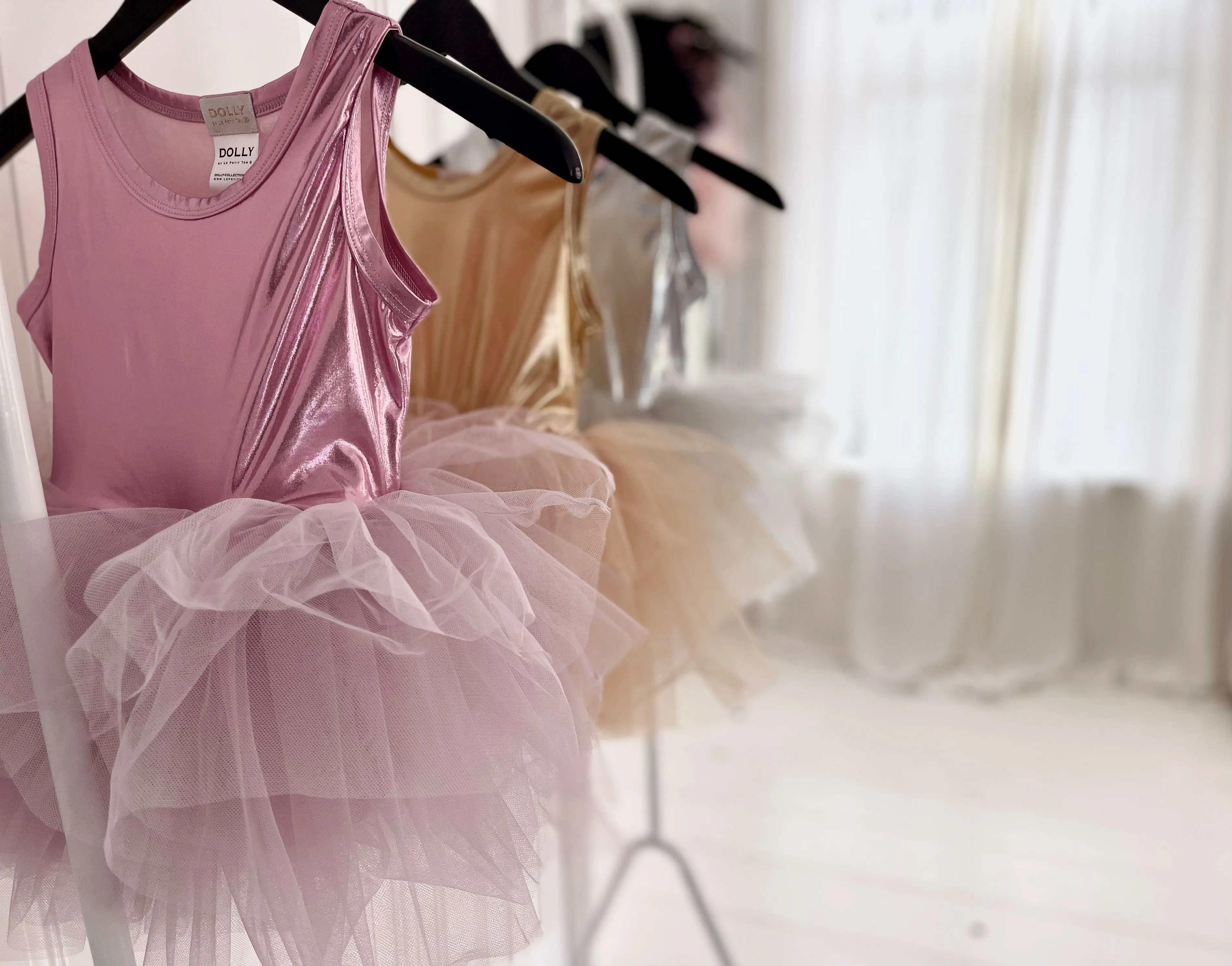 DOLLY TIMELESS METALLIC TUTU DRESS pink