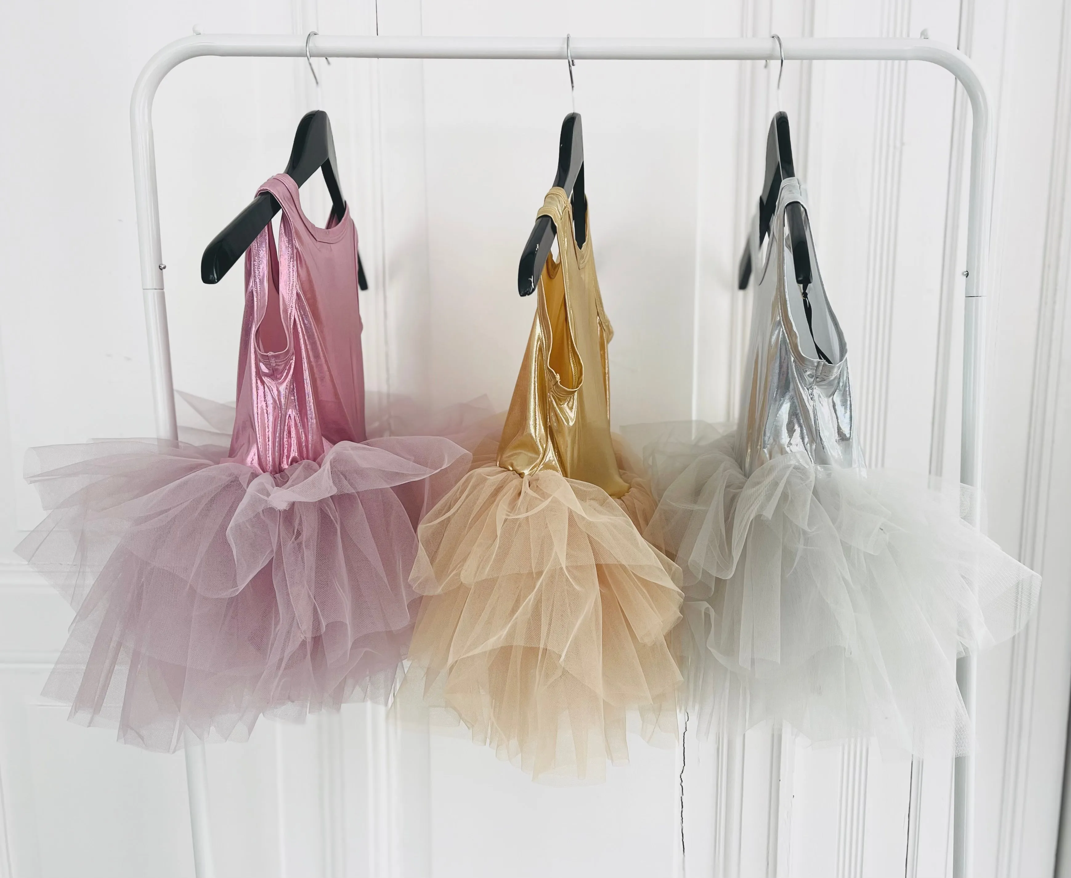 DOLLY TIMELESS METALLIC TUTU DRESS pink