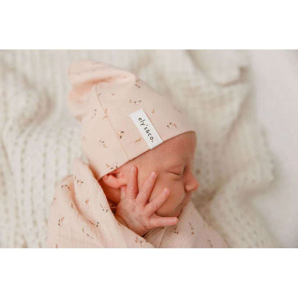 Ely's & Co Printed Floral Collection Muslin Swaddle