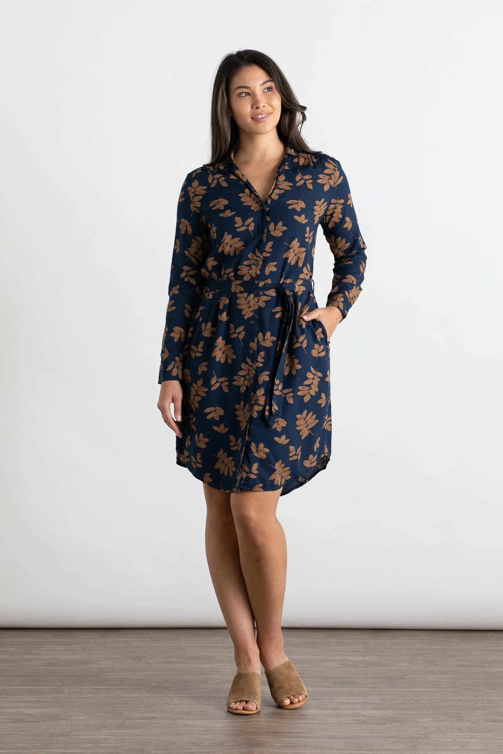 Emery Shirt Dress / Grove