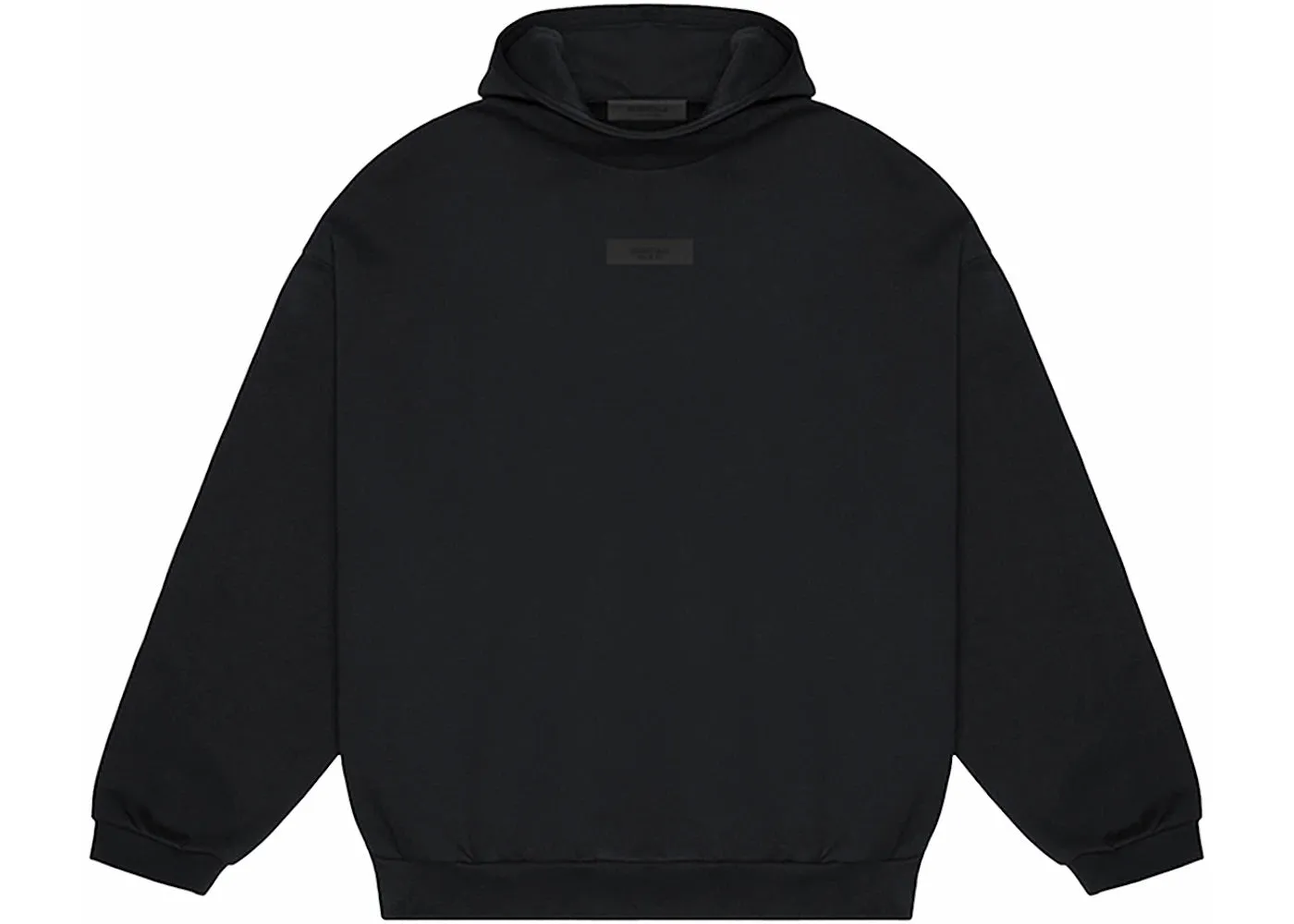 ESSENTIALS FOG CHEST LOGO HOODIE JET BLACK