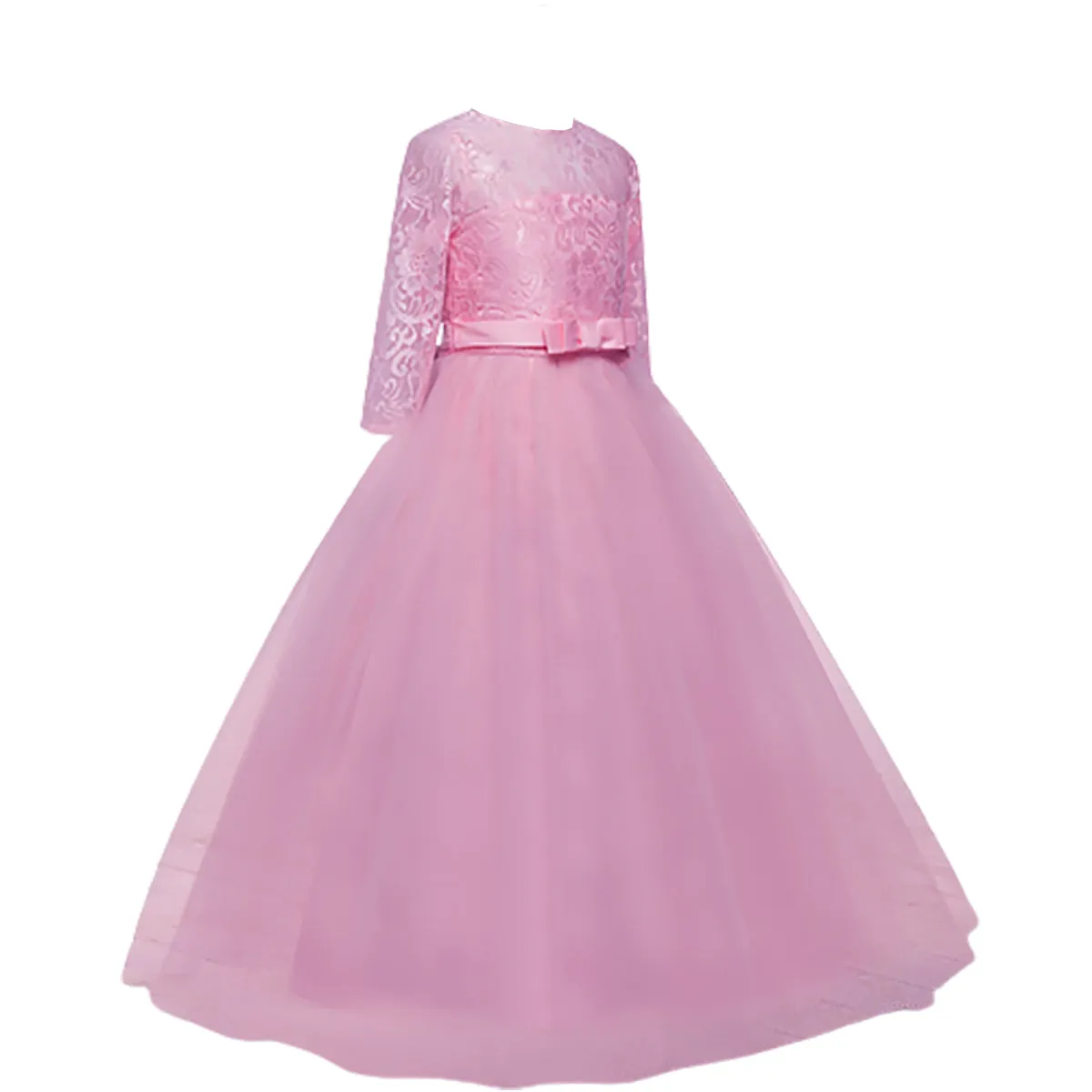 Fancydresswale Birthday Princess dress pink Floor Length dress for Girls