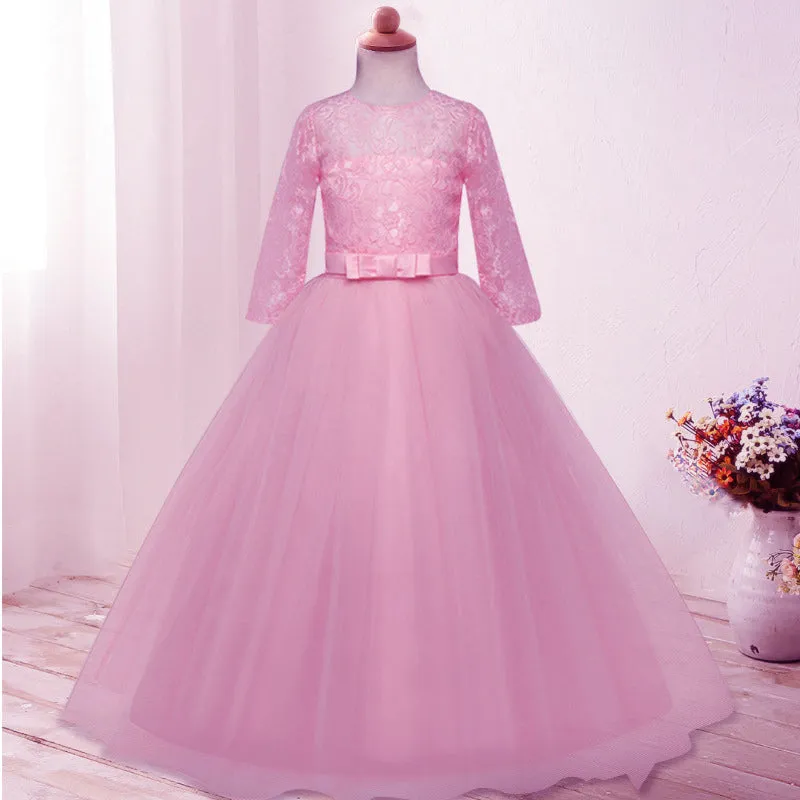 Fancydresswale Birthday Princess dress pink Floor Length dress for Girls