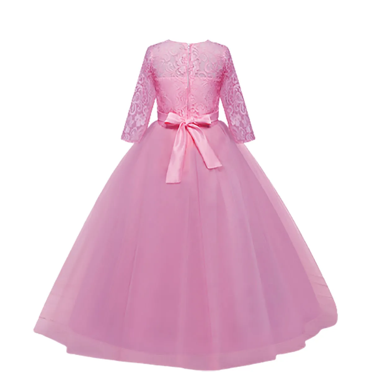 Fancydresswale Birthday Princess dress pink Floor Length dress for Girls