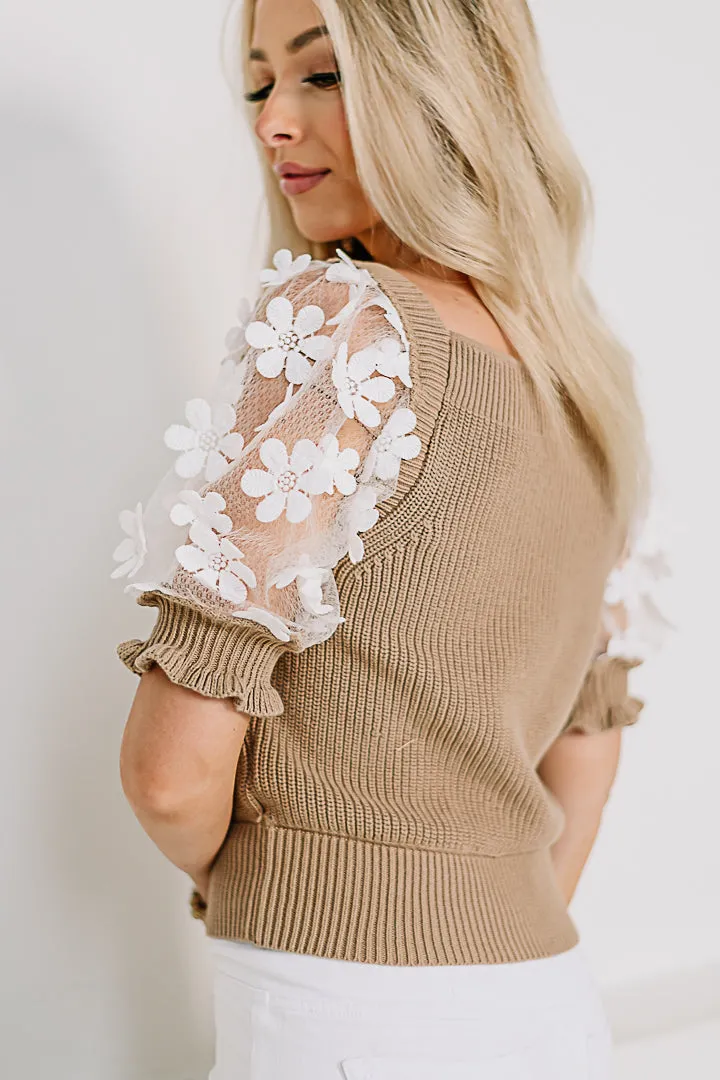 Floral & Flirty Puff Sleeve Top