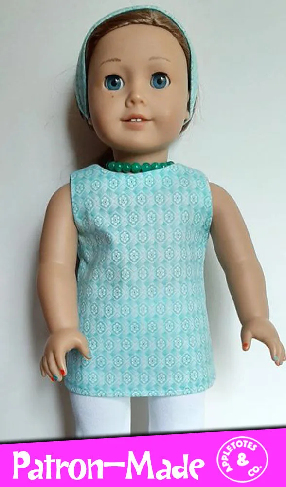 Free Mod Dress Sewing Pattern for 18" Dolls