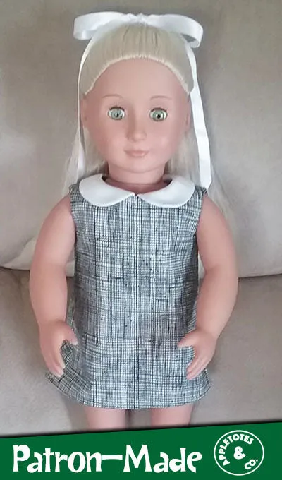 Free Mod Dress Sewing Pattern for 18" Dolls