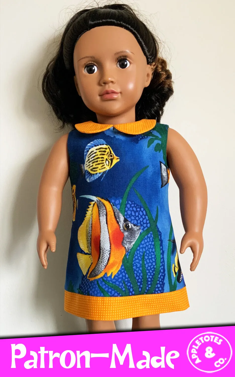 Free Mod Dress Sewing Pattern for 18" Dolls