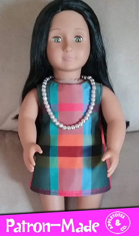 Free Mod Dress Sewing Pattern for 18" Dolls