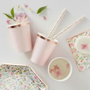 Ginger Ray Ditsy Floral Cups - 8 Pkt