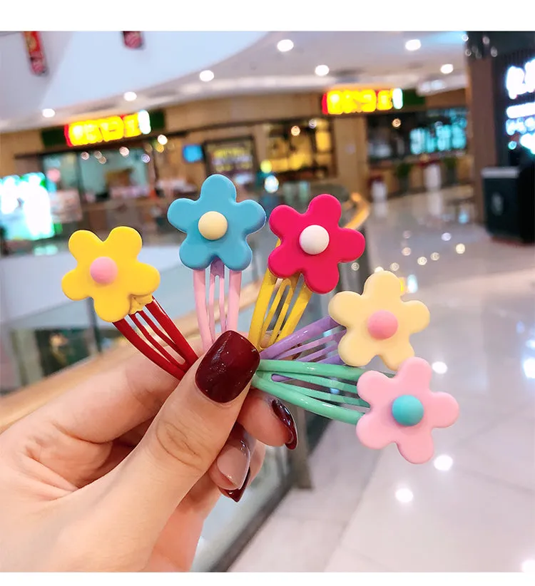 Girls Cute Cartoon Fruit Hairpins:  10 - 15 Piece Sets