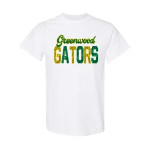 Greenwood Gators Faux Sequin Varsity Shirt