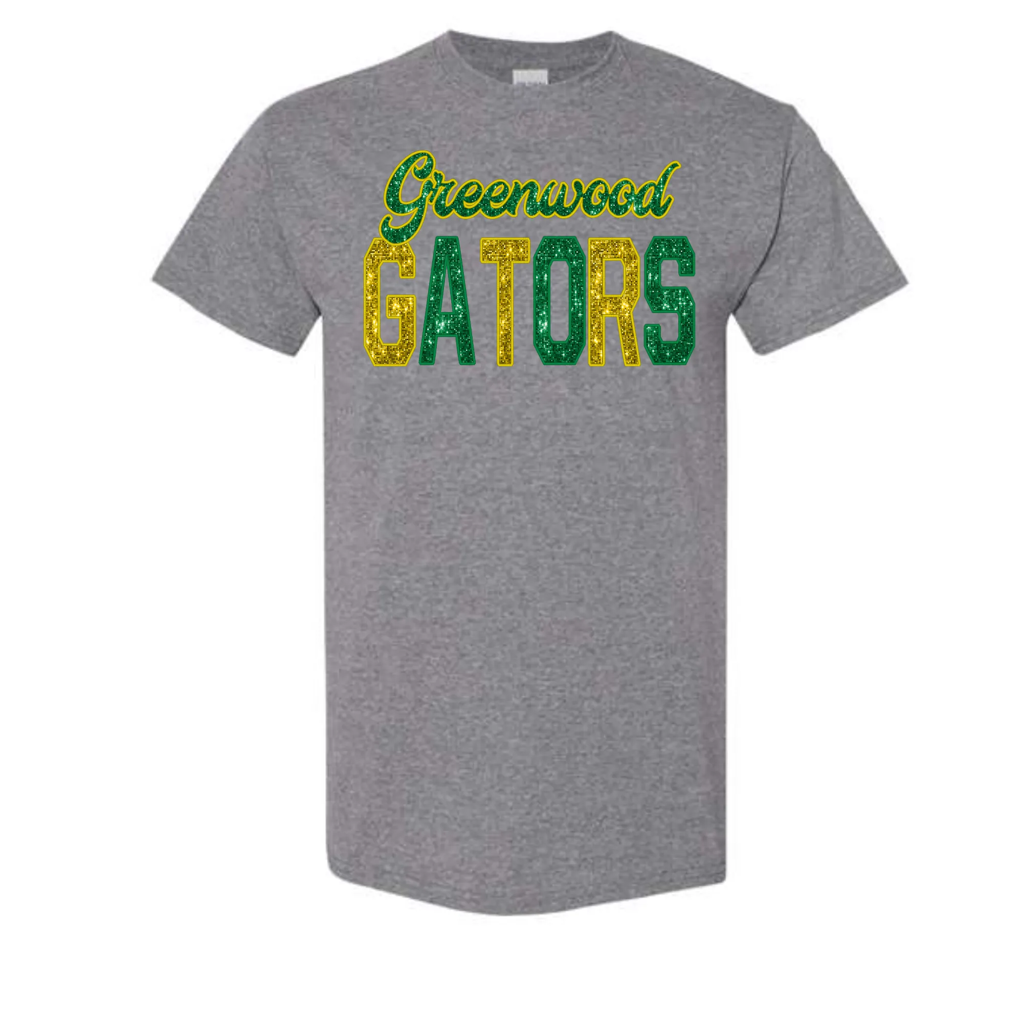 Greenwood Gators Faux Sequin Varsity Shirt