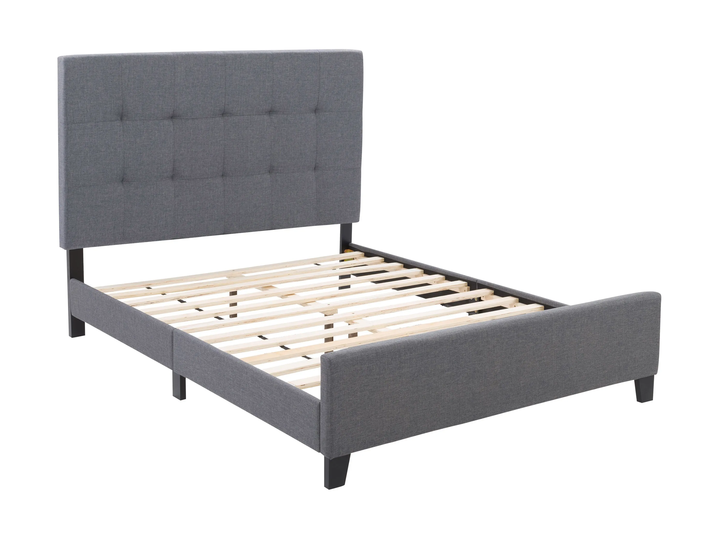 Grey Double/Full Panel Bed