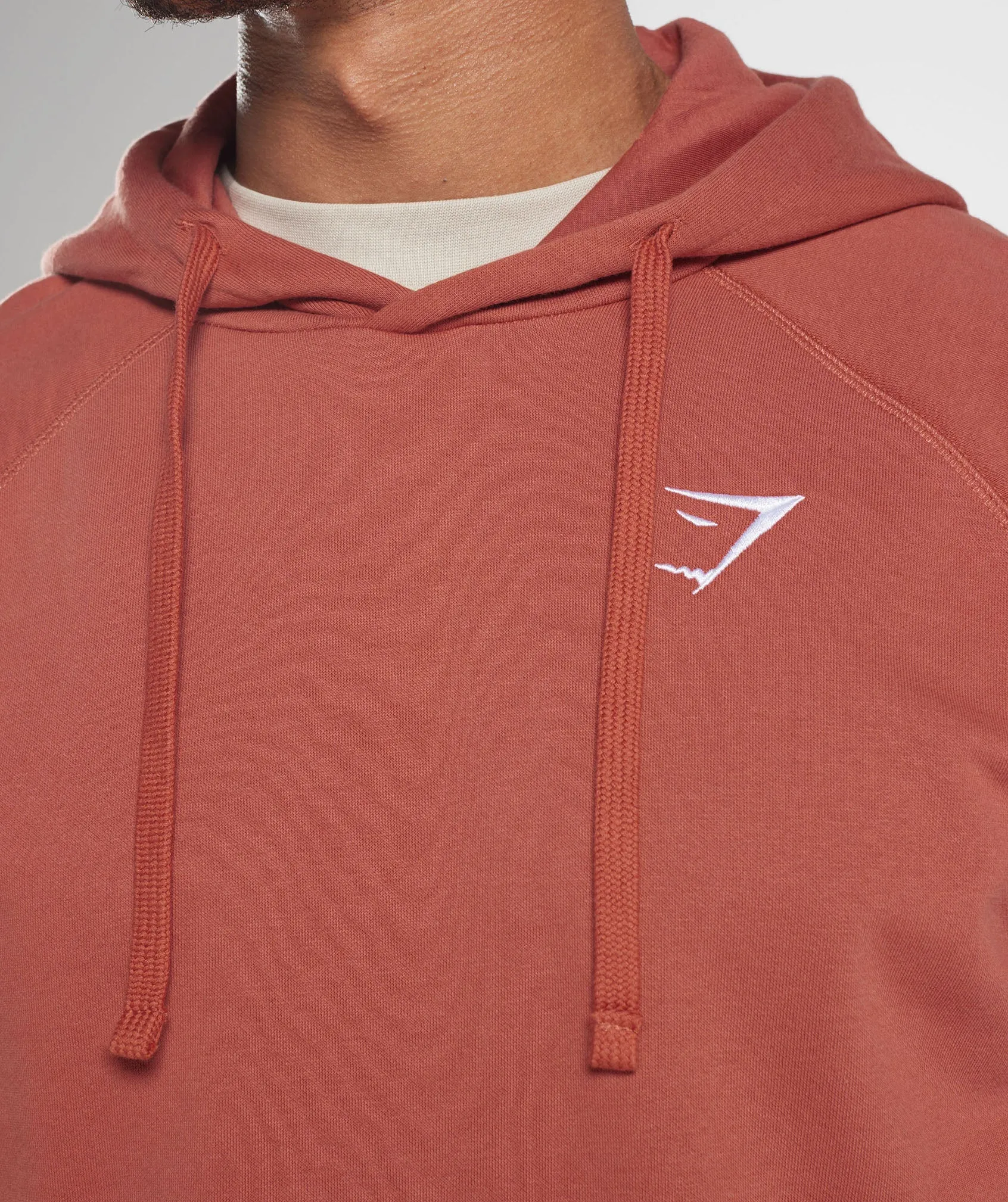 Gymshark Crest Hoodie - Persimmon Red