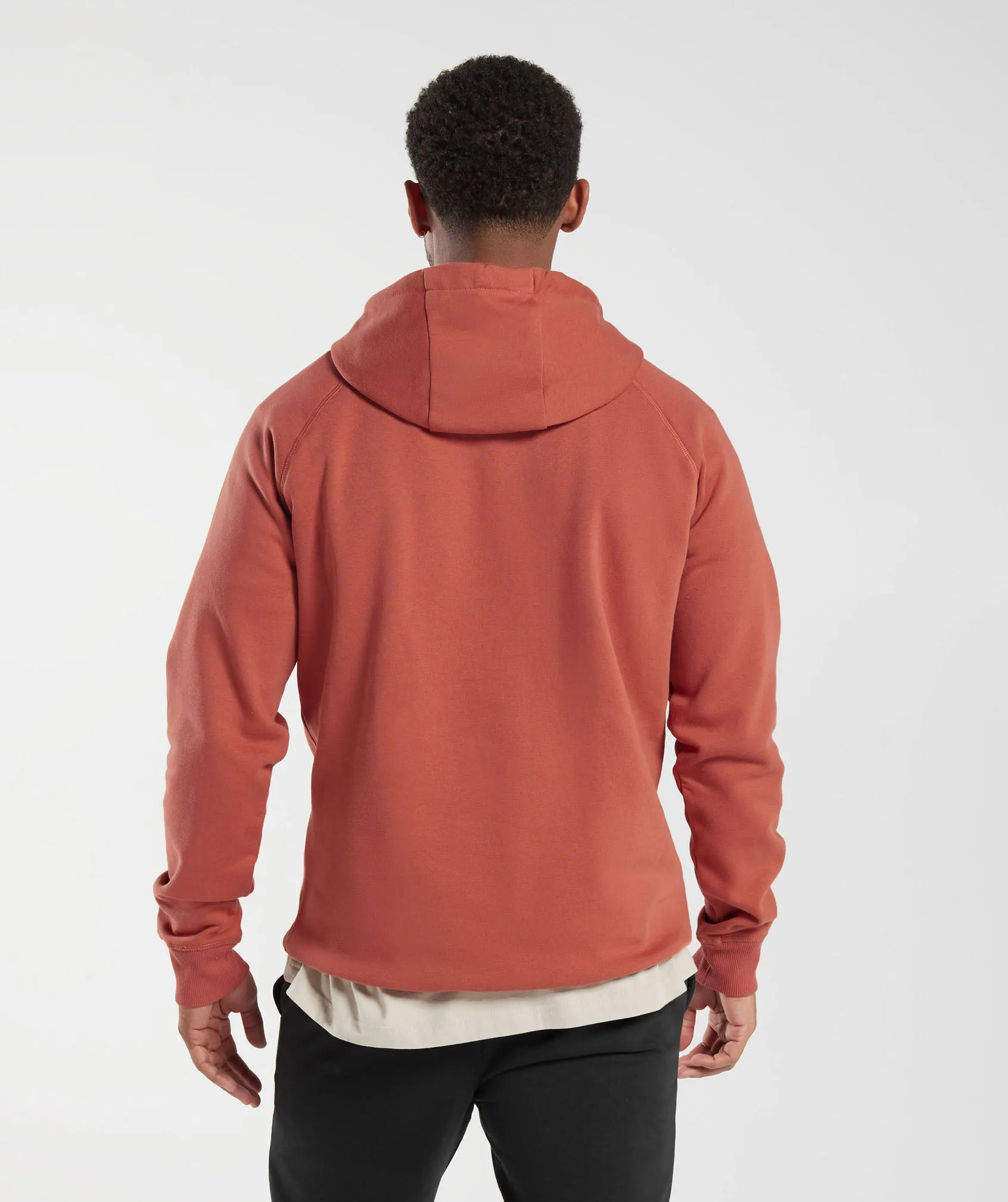 Gymshark Crest Hoodie - Persimmon Red