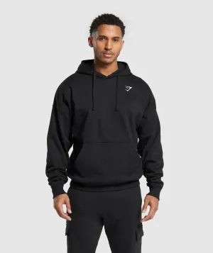 Gymshark Crest Oversized Hoodie - Black