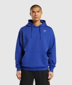 Gymshark Crest Oversized Hoodie - Wave Blue