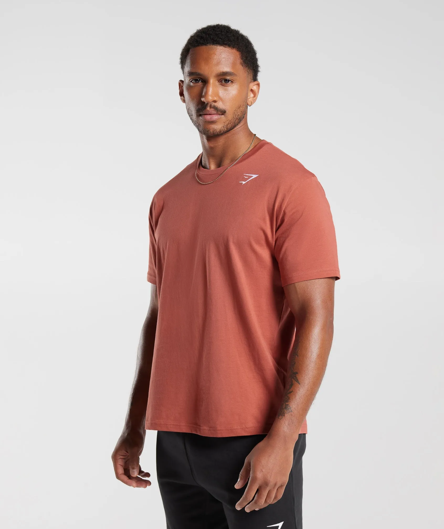 Gymshark Crest T-Shirt - Persimmon Red