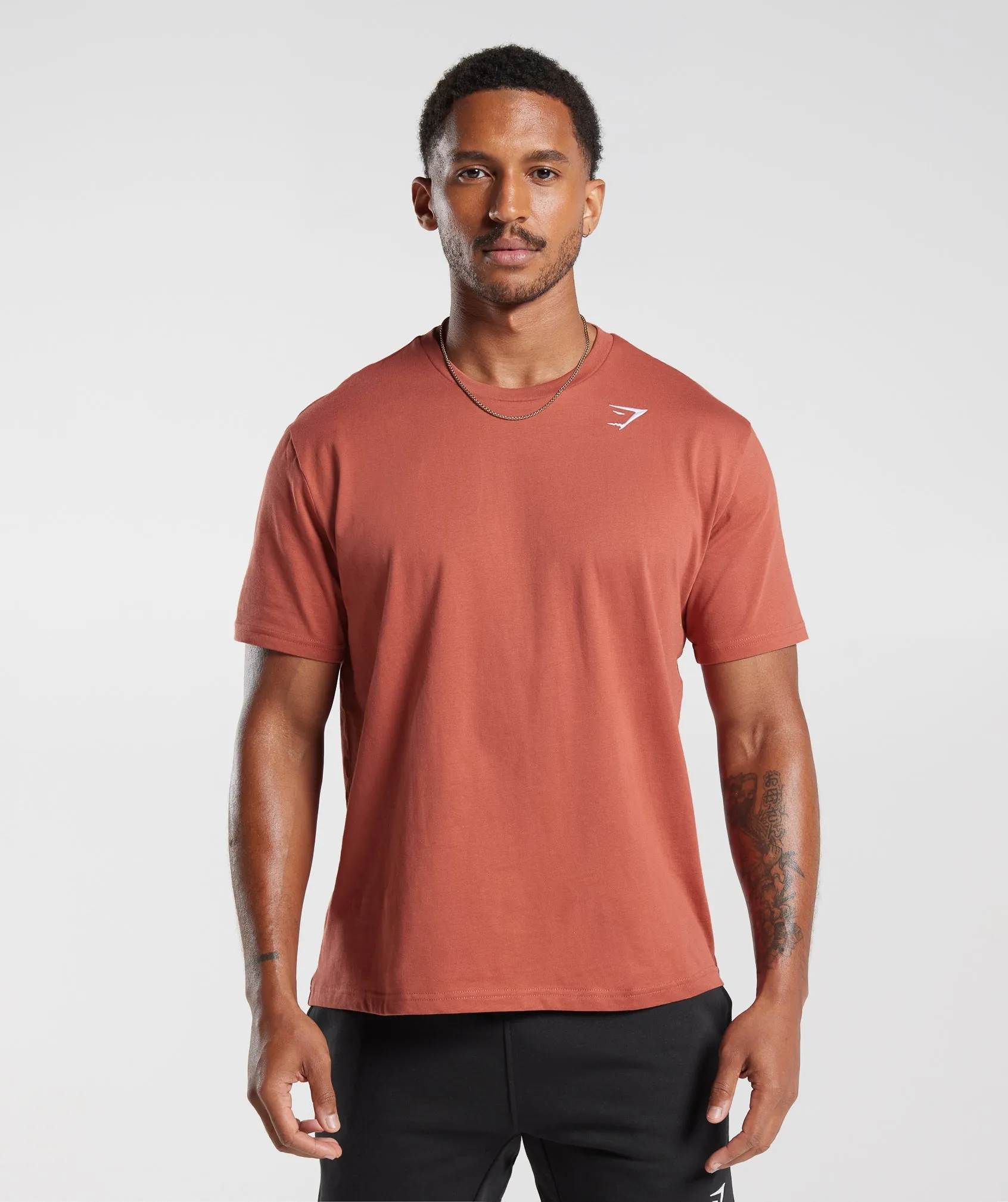 Gymshark Crest T-Shirt - Persimmon Red