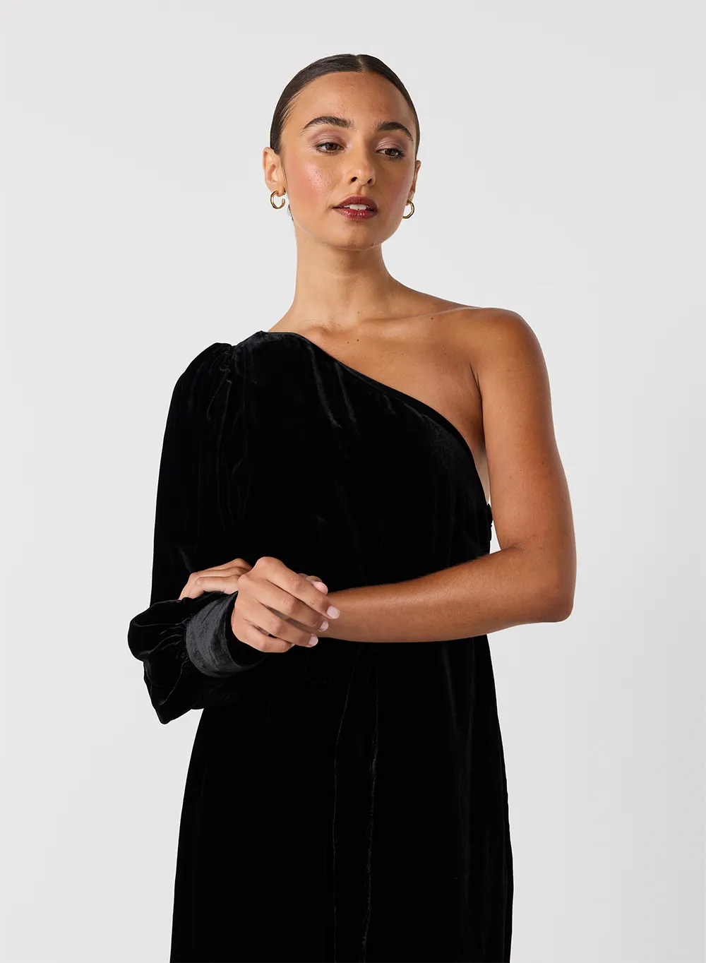 Kathryn Silk Velvet Maxi Dress