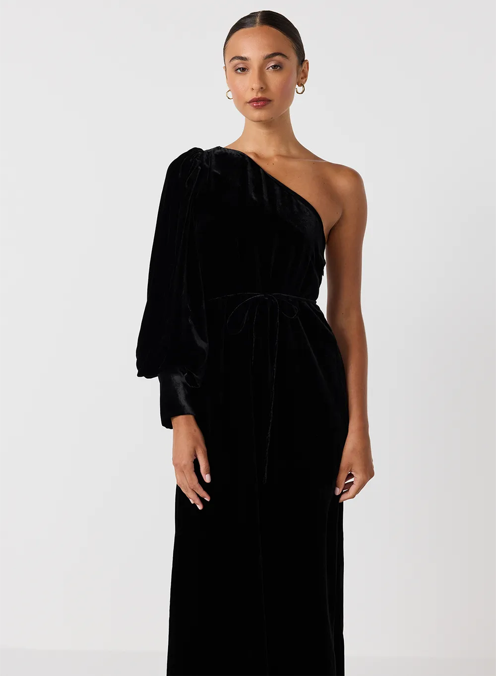 Kathryn Silk Velvet Maxi Dress