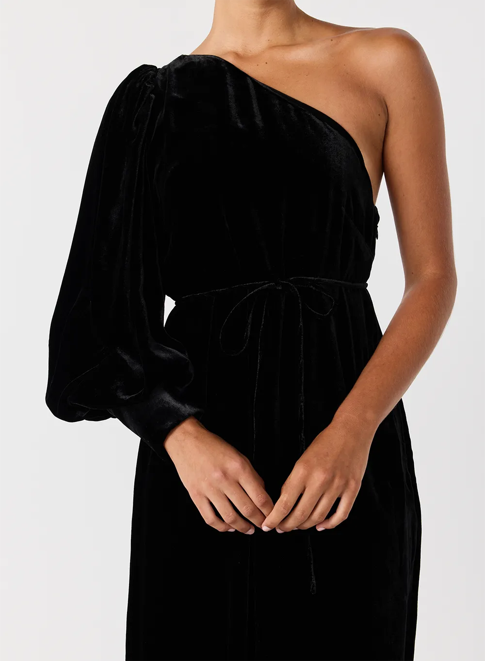 Kathryn Silk Velvet Maxi Dress