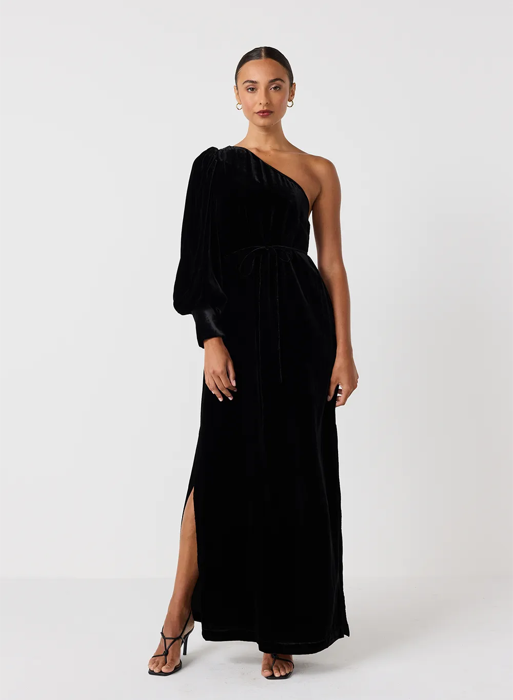 Kathryn Silk Velvet Maxi Dress