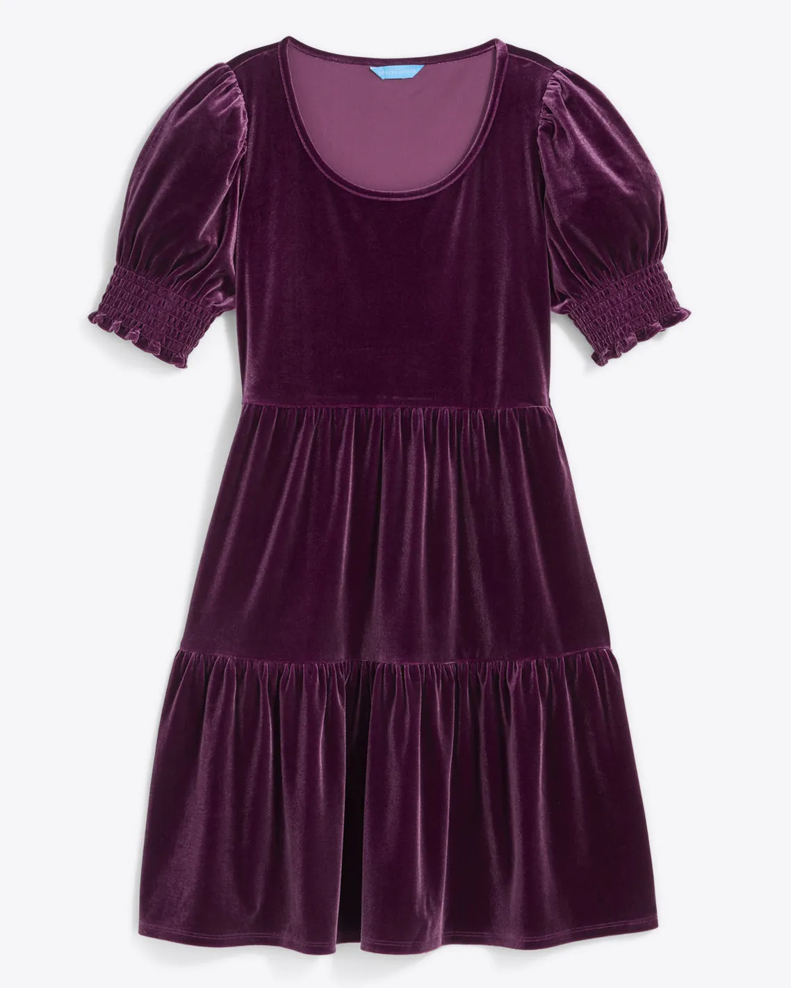 Lee Ann Dress in Plum Velvet