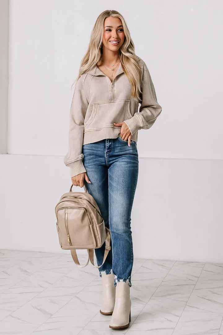 Let's Stay In Pullover | Ash Mocha