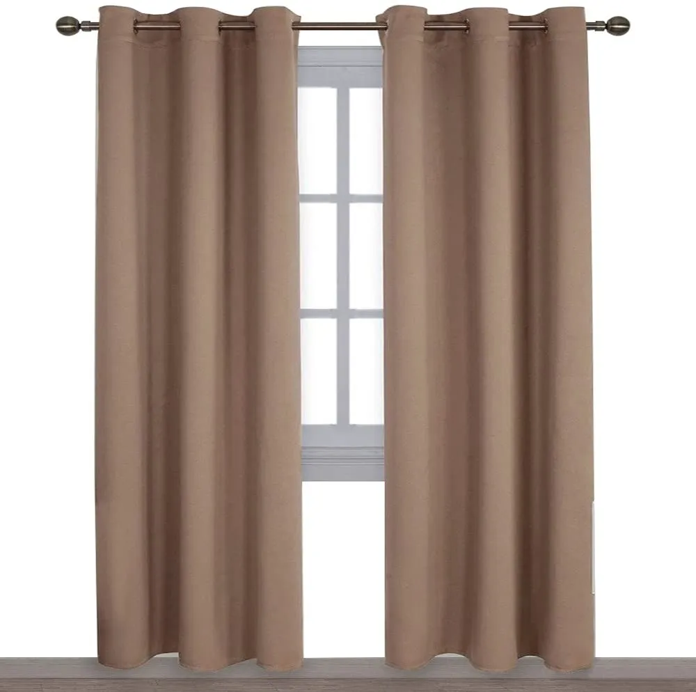 Light Blocking Curtain Soft Fabric 1 Pair